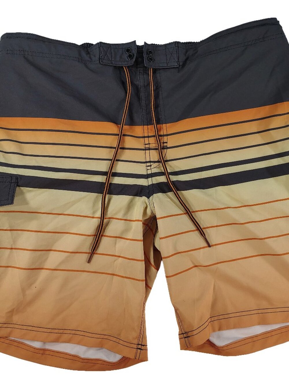 Men's XL Black & Orange George Branded Drawstring Swimsuits